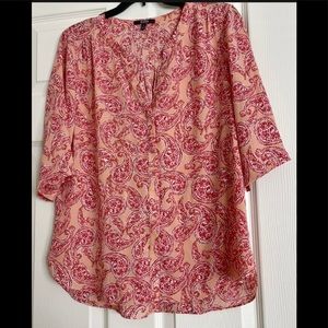 NYDJ paisley print blouse size small